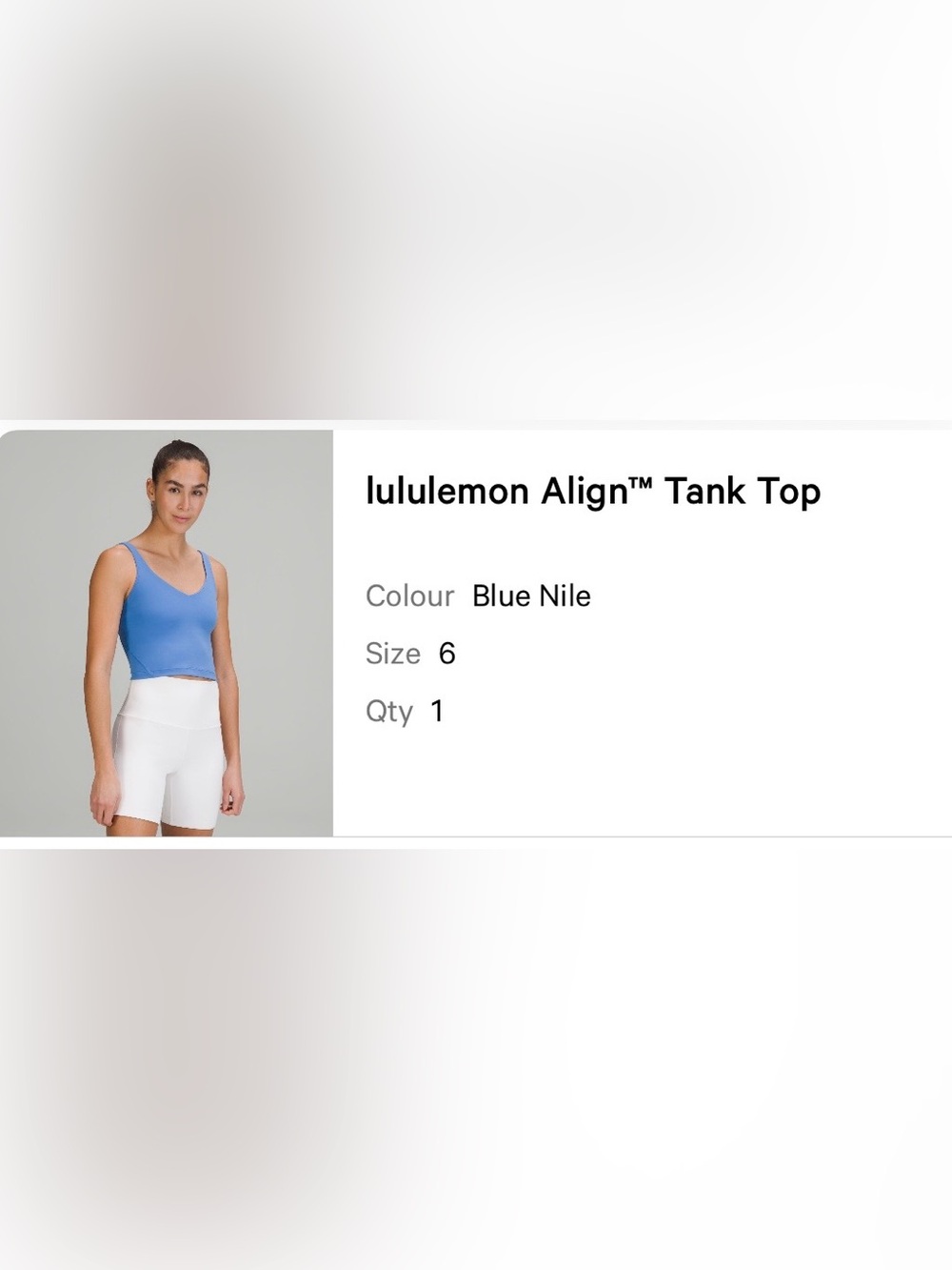 Lululemon Align Tank Top | Size 6 | Blue Nile
